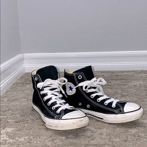 Black Converse High Tops (youth size 3/women’s 6)